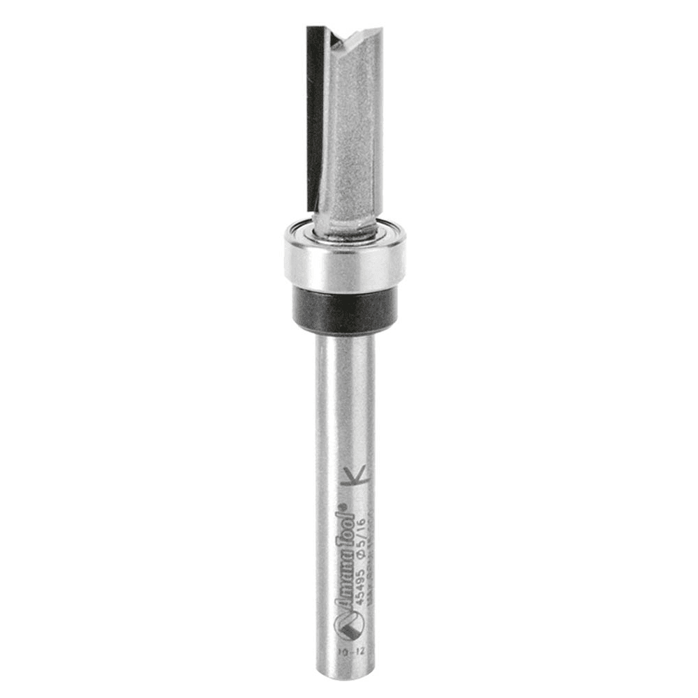 Amana 2-Flute, 1/4" Shank Template Router Bit