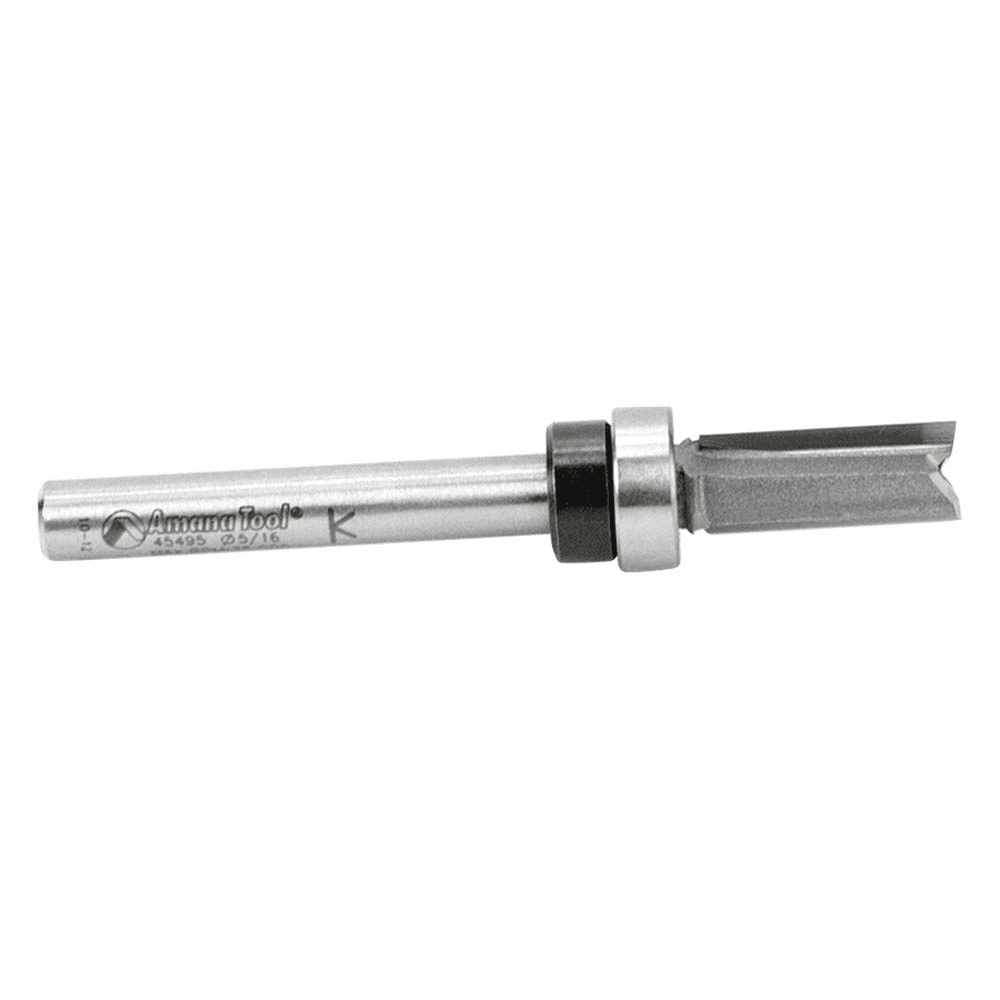 Amana 5/16" x 2-3/4" Flush Trim Plunge Router Bit with Oversized Ball Bearing