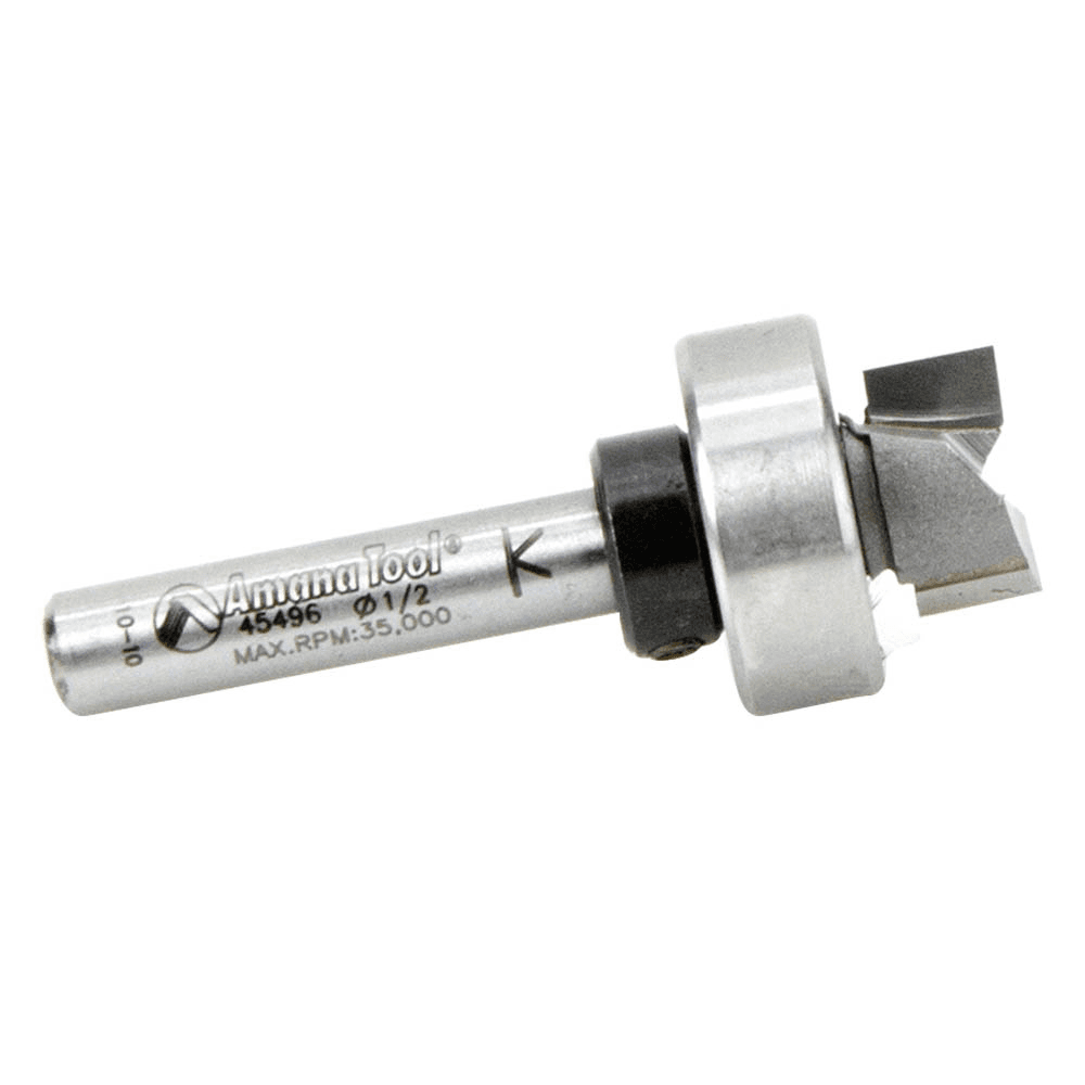 2-Flute Router Bit for Template Use with Specified Jigs