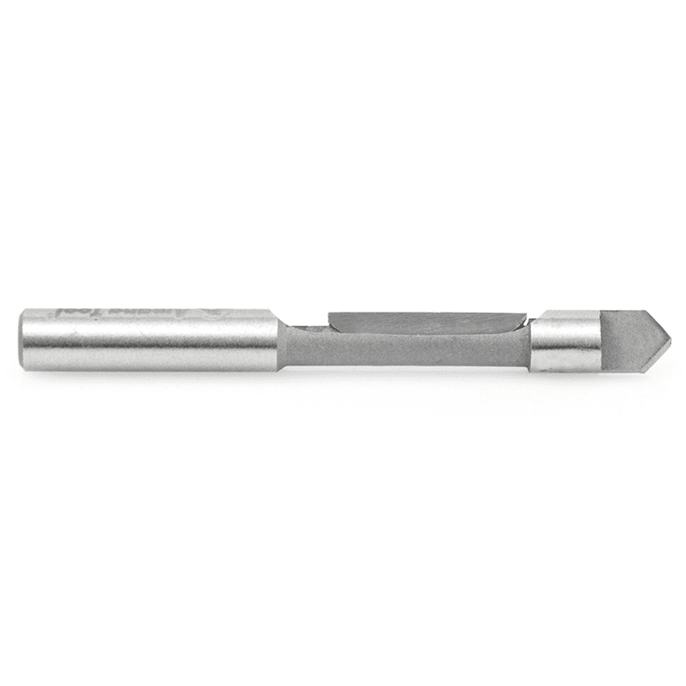 Amana 1/4" x 2-1/2" Panel Pilot Bit with pointed tip and solid pilot