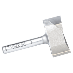 1-1/4" x 9/16" Carbide Tipped Spoilboard Surfacing, Rabbeting, Flycutter, Slab Leveler, Surface Planer/Flattening Router Bit, 2-Flute, 1/4" Shank Alt 2 - Image