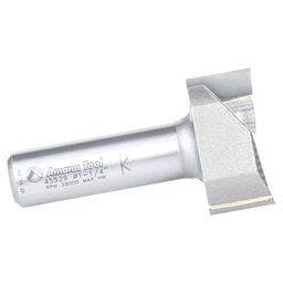 1-1/4" x 9/16" Carbide Tipped Spoilboard Surfacing, Rabbeting, Flycutter, Slab Leveler, Surface Planer/Flattening Router Bit, 2-Flute, 1/2" Shank Alt 2 - Image