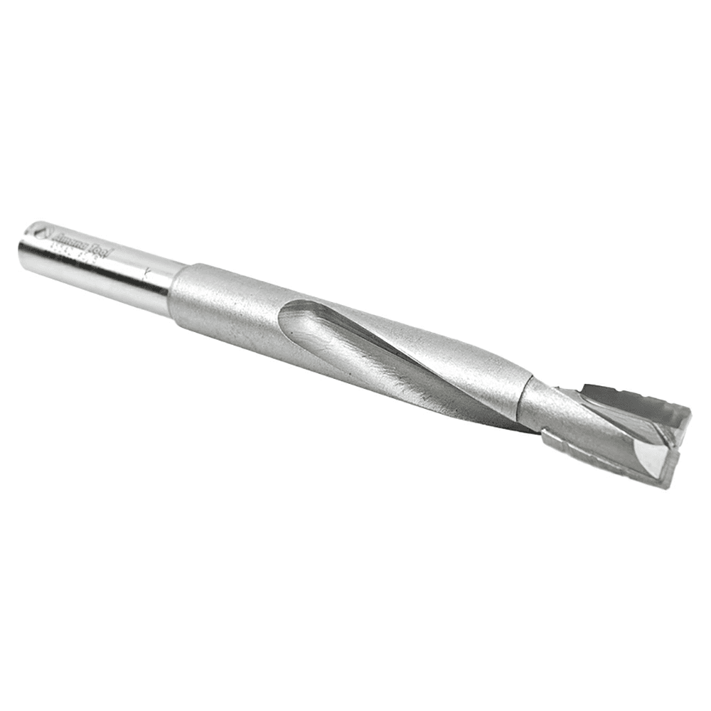 Close-up of Amana 5/8" x 6-5/8" Up-Shear Slot Mortising Router Bit for Deep Slot and Holes for Tenon