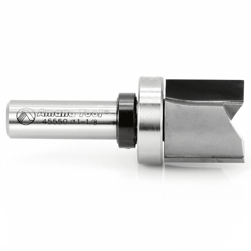 Amana Flush Trim Template Bit with Upper Ball Bearing on 1/2" Shank