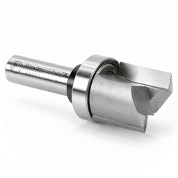 Plunge-Cutting 1-1/8" x 3" Flush Trim Bit with Ball-Bearing Pilot