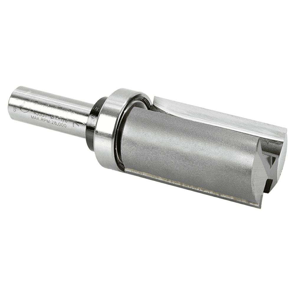 Flush Trim Plunge Router Bit for Exact Duplicates of Templates