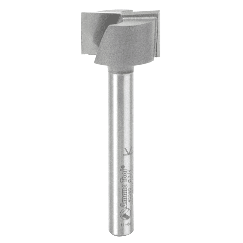 3/4" x 2-1/4" Bottom Cleaning/Spoilboard Router Bit, 2-Flute, 1/4" Shank - Main Image