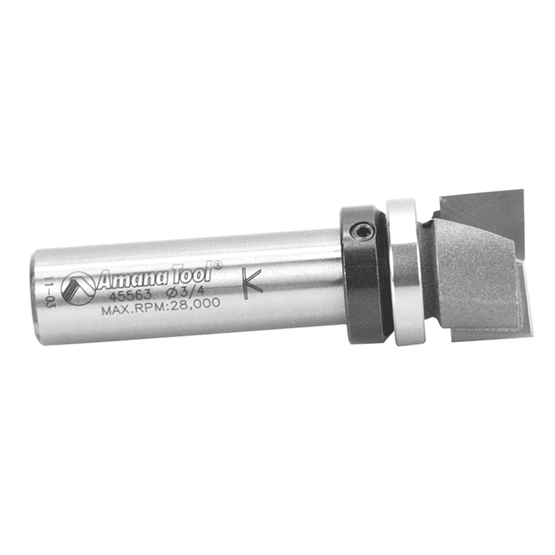 3/4" x 2-1/2" Bottom Cleaning Router Bit, 2-Flute, 1/2" Shank - Alt Image 1