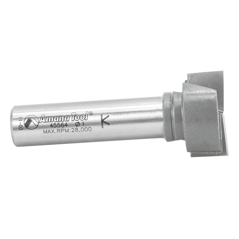1" x 2-1/2" Bottom Cleaning/Spoilboard Router Bit, 2-Flute, 1/2" Shank - Alt Image 1