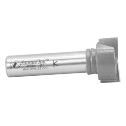 1" x 2-1/2" Bottom Cleaning/Spoilboard Router Bit, 2-Flute, 1/2" Shank - Alt Image 1