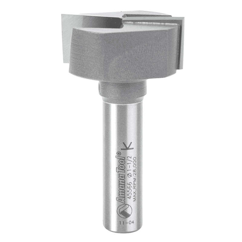 1-1/2" x 2-3/4" Bottom Cleaning/Spoilboard Router Bit, 2-Flute, 1/2" Shank - Main Image