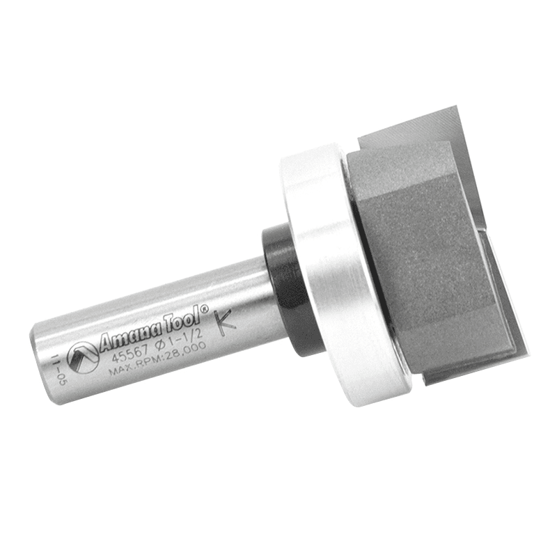 1-1/2" x 2-3/4" Bottom Cleaning Router Bit, 2-Flute, 1/2" Shank - Alt Image 1