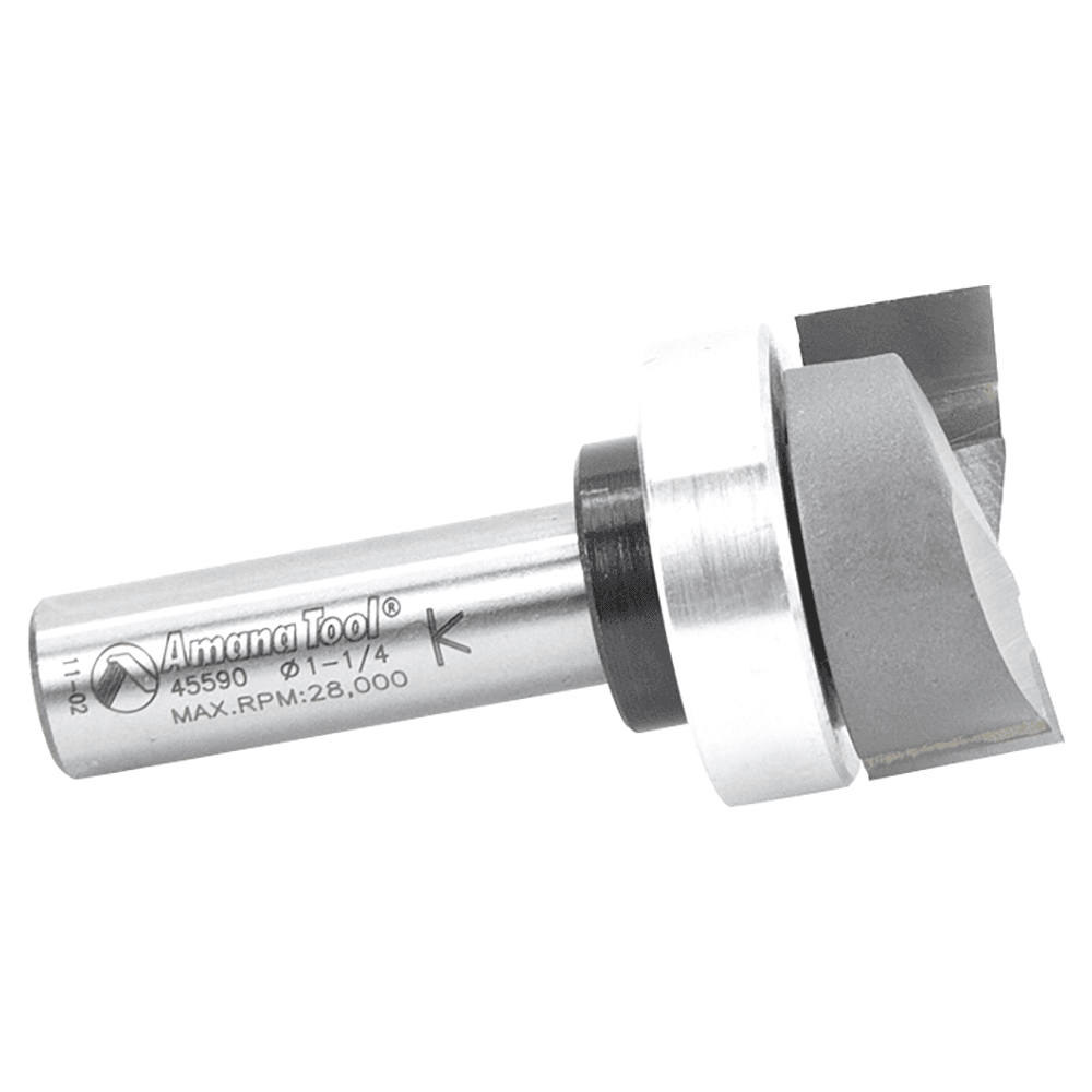 1-1/4" Dia x 1/2" Carbide Tipped Mortising Bit, 1/2" Shank with Upper BB Alt 2 - Image