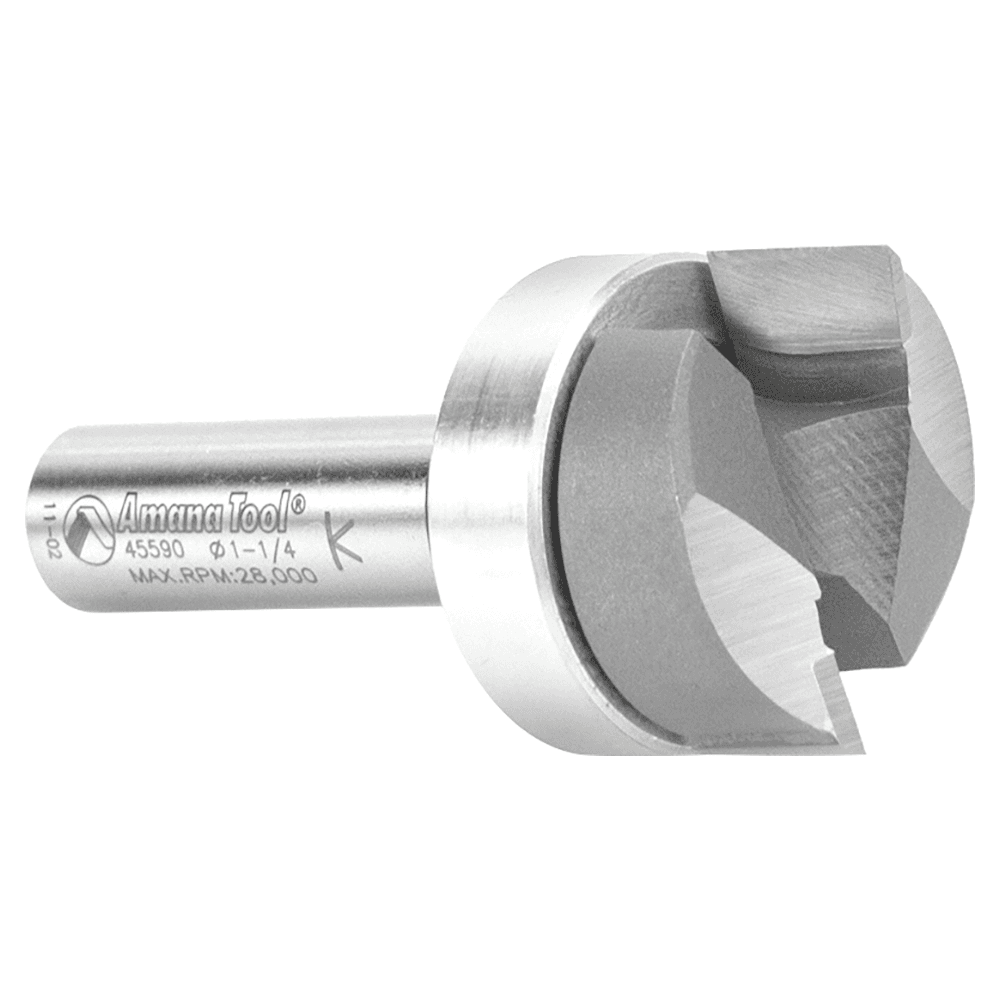 1-1/4" Dia x 1/2" Carbide Tipped Mortising Bit, 1/2" Shank with Upper BB Alt 3 - Image