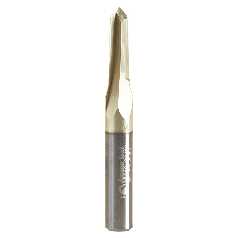 Amana 2-Flute V-Groove/Engraving Router Bit with ZrN Coating