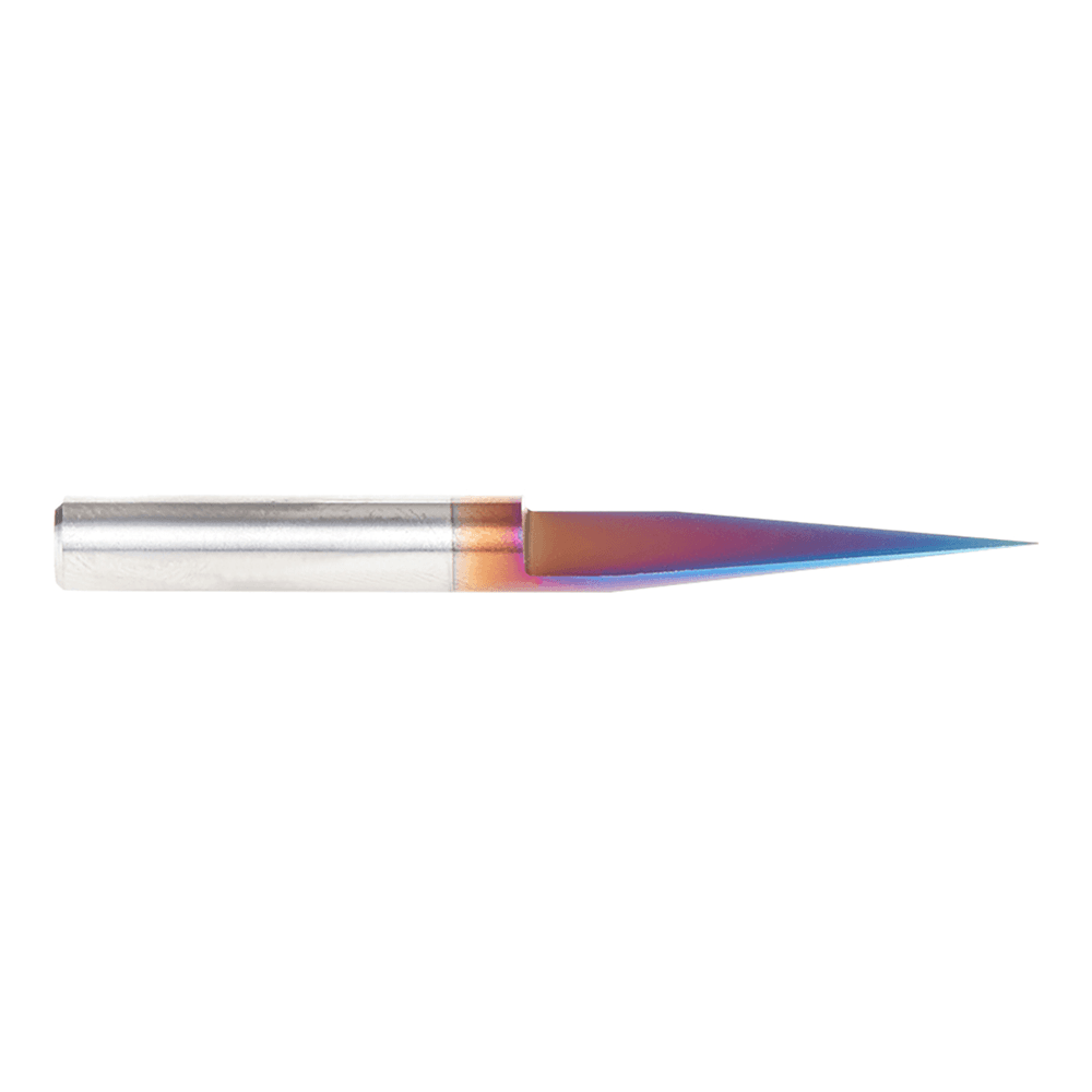 24mm x 58mm 15° Engraving Signmaking Spektra Extreme Tool Life Coated Router Bit, 6mm Shank Alt 2 - Image