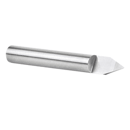 Amana 1/4" shank 45&#730; engraving router bit for extra-fine carving and lettering details on various materials.