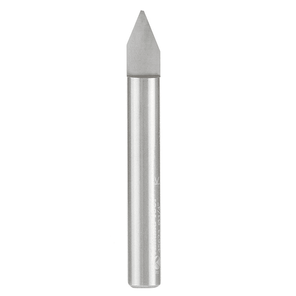 1/4" Shank Router Bit with 0.242" Cutting Height and Maximum RPM 28,000 for Amana Signmaking Engraving