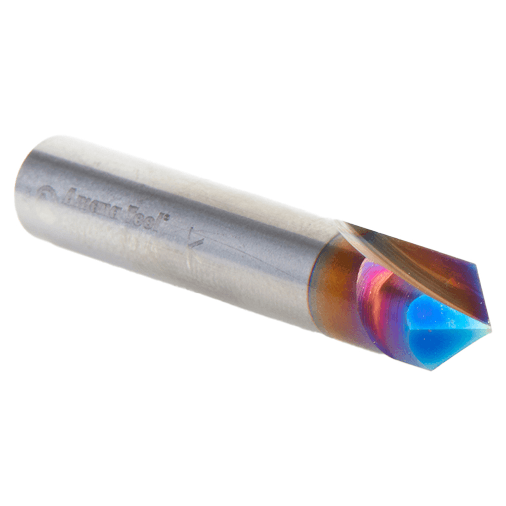 1/4" x 1/8" 90° Spektra Extreme Tool Life Coated V-Groove Router Bit, 1/4" Shank Alt 3 - Image