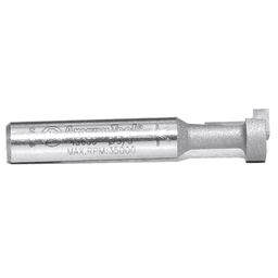 Amana 3/8" x 1-1/2" Keyhole Bit in Action, Creating Wall-Hanging Slots