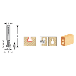 Plunge-Cut with Amana 1-Flute Keyhole Bit, Perfect for Plaques and Picture Frames