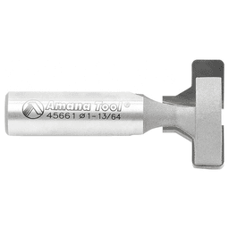 Amana 2-Flute T-Slot Bit for creating wall panels with radiused edges