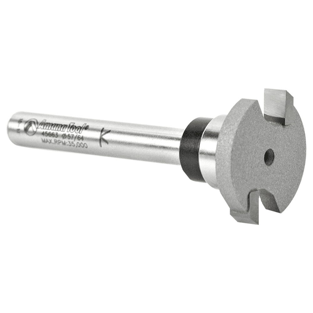 Slotting Wood Flooring with Amana 2-Flute Cutter Flooring Bit