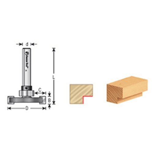 Slotting wood flooring with Amana 1/4" x 1-7/8" Straight Flooring Bit