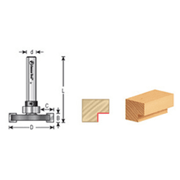 Slotting wood flooring with Amana 1/4" x 1-7/8" Straight Flooring Bit