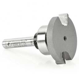 Amana Straight Flooring Bit, 1-1/4" x 1-7/8" with 2-Flute design and 1/4" Shank - perfect for wood slotting, inlays and medallions