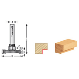 Efficiently slot wood flooring with Amana 2-Flute Straight Flooring Bit, 1-1/4" x 1-7/8" with 1/4" Shank