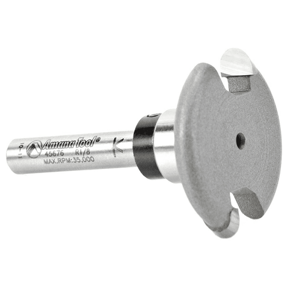 Amana 2-Flute 1/4" Shank Flooring Bit - Perfect for Medallion Cutting