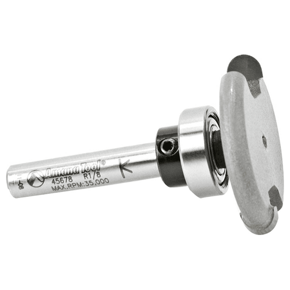 Amana 45678 flooring bit with ball bearing and 2-flute design