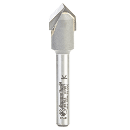 Amana 2-Flute V-Groove Router Bit for Decorative Lettering and Sign Cutting