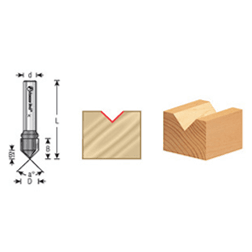 V-Groove Router Bit Cutting Decorative Lettering on PVC Sign Board