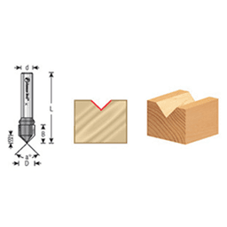 V-Groove Router Bit Cutting Decorative Lettering on PVC Sign Board