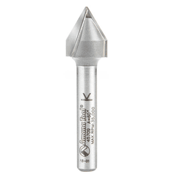 Amana 1/2" x 2" V-Groove Router Bit - Cut decorative V-Grooves and lettering on signs