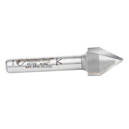 V-Groove Router Bit for 20lb High Density Urethane, Acrylic, Composites, Composite Decking, Foam, Laminate, MDF/HDF, Melamine, Plywood, PVC Plastic, Sign Board, Solid Surface, Veneered Plywood, Wood,