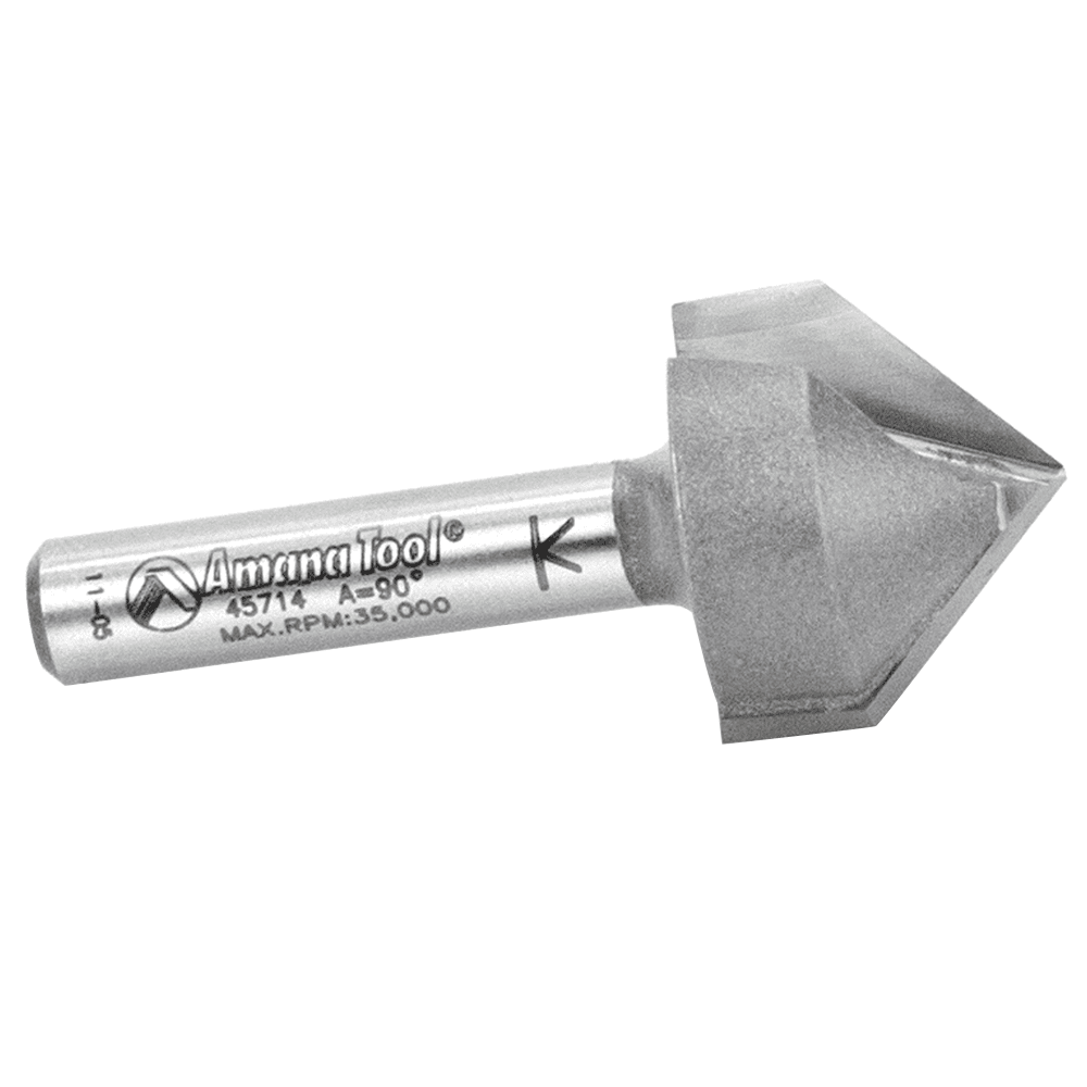 2-Flute V-Groove Bit for Cutting Acrylic, MDF, and More