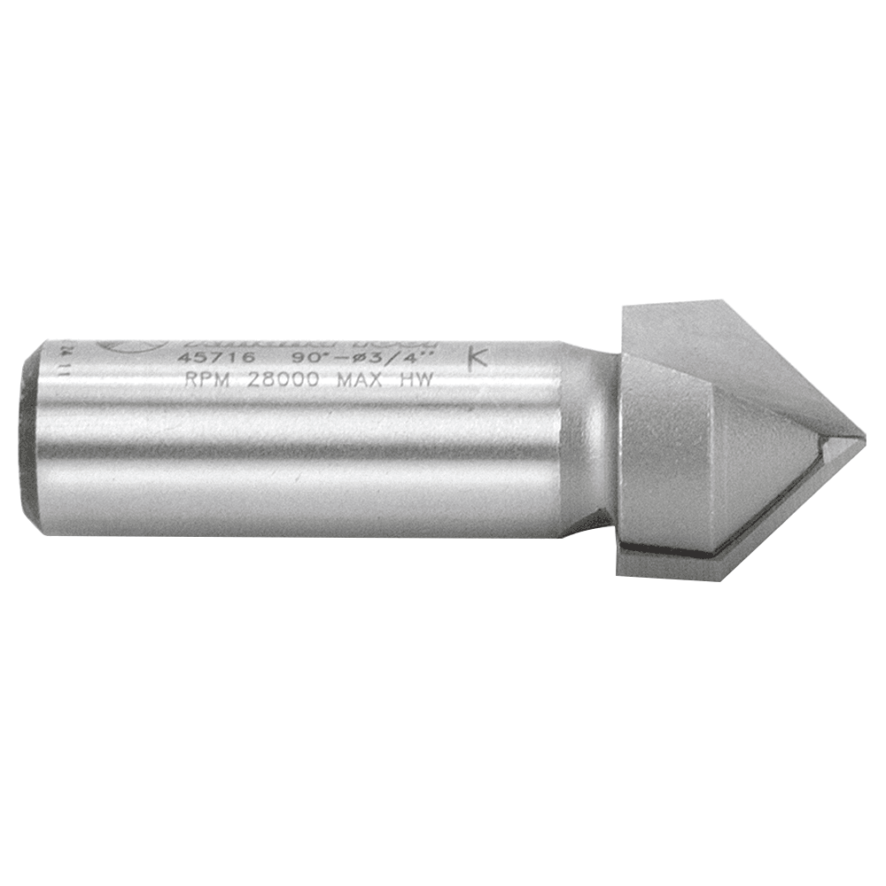 Amana V-Groove Router Bit for Decorative Cuts