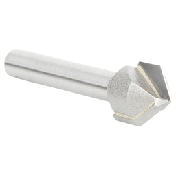 1/2" Dia x 1/4" Carbide Tipped V-Groove Bit, 2 Flute, 1/4" Shank Alt 2 - Image