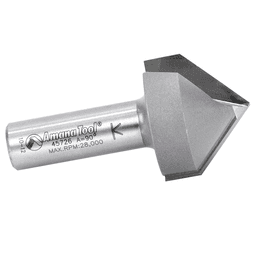 Amana V-Groove Router Bit for Decorative Cutting on Signs and Edges