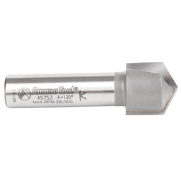 2-Flute V-Groove Bit - For use with handheld, table-mounted and CNC routers