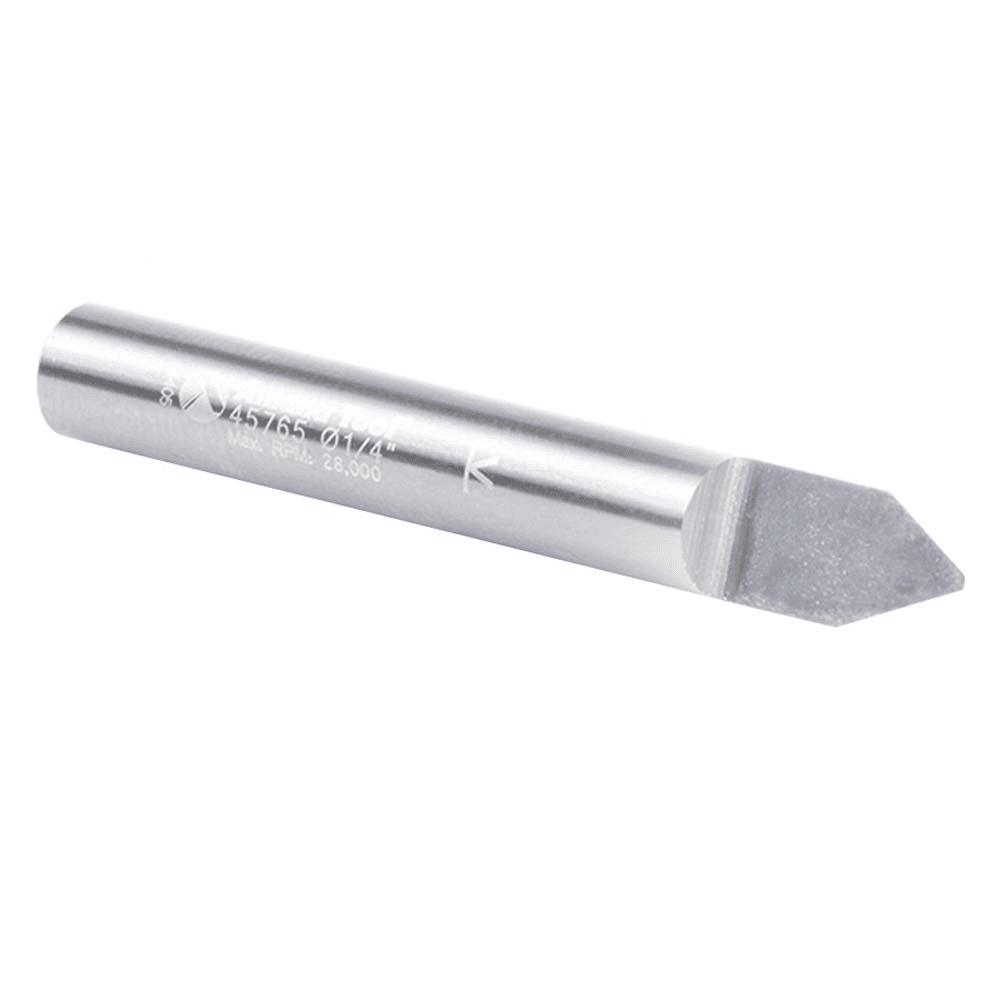 Extra-fine carving and lettering with Amana 1/4" Shank Router Bit