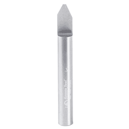 Achieve Precise Cuts and Carvings with Amana 2" x 0.060" Tip Signmaking Engraving Router Bit for Wood, Plastic, Aluminum, and Solid Surfaces with 1/4" Shank