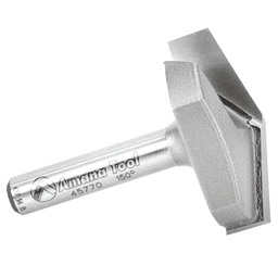 Decorative V-Groove Router Bit for Signs, 2-Flute, 1/4" Shank