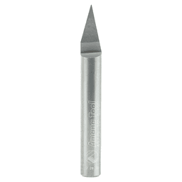 0.010" Tip Router Bit for Wood, Plastic, Aluminum and Solid Surface Materials - Amana