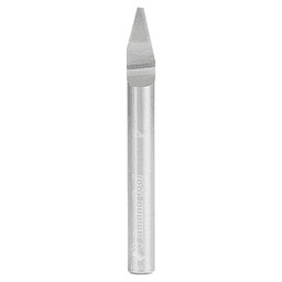 Amana 1/4" Shank Router Bit used for extra-fine lettering on solid surfaces