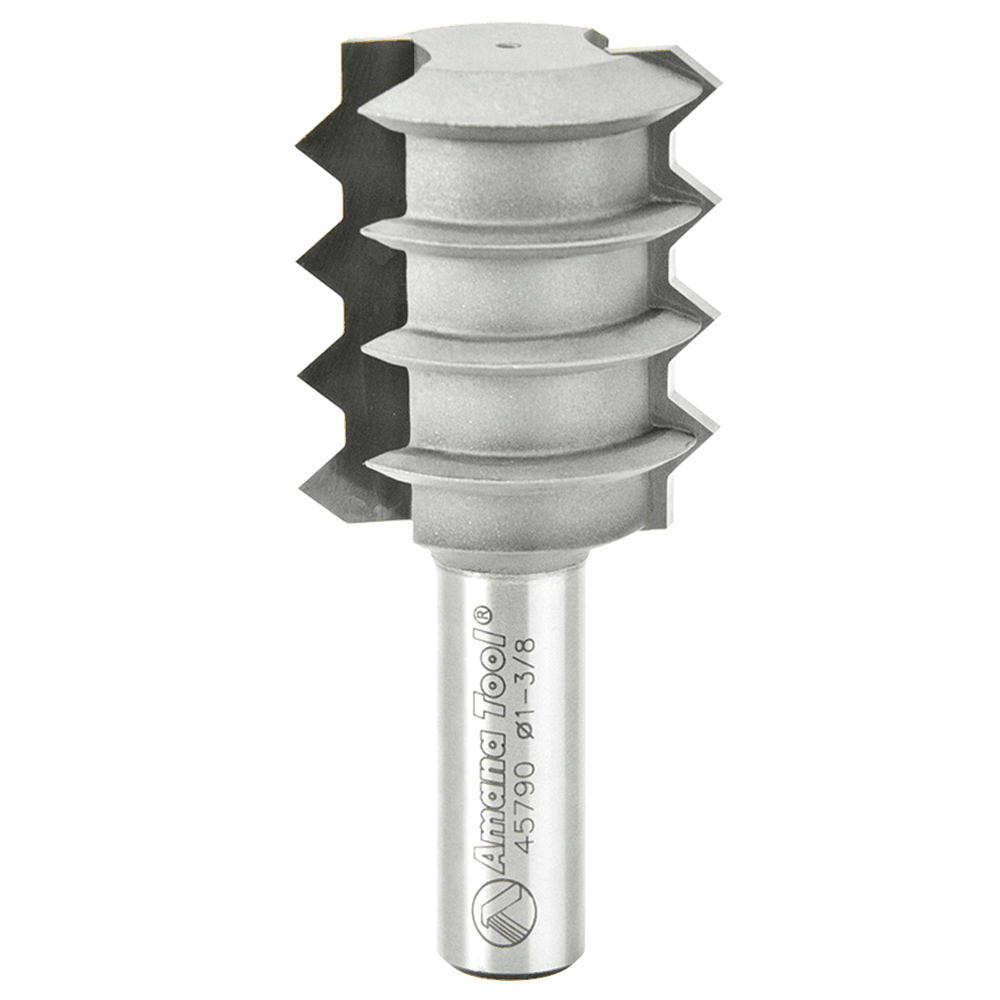 Amana 1-3/8" x 3-1/16" V-Joint Router Bit for Fast Glue Ups