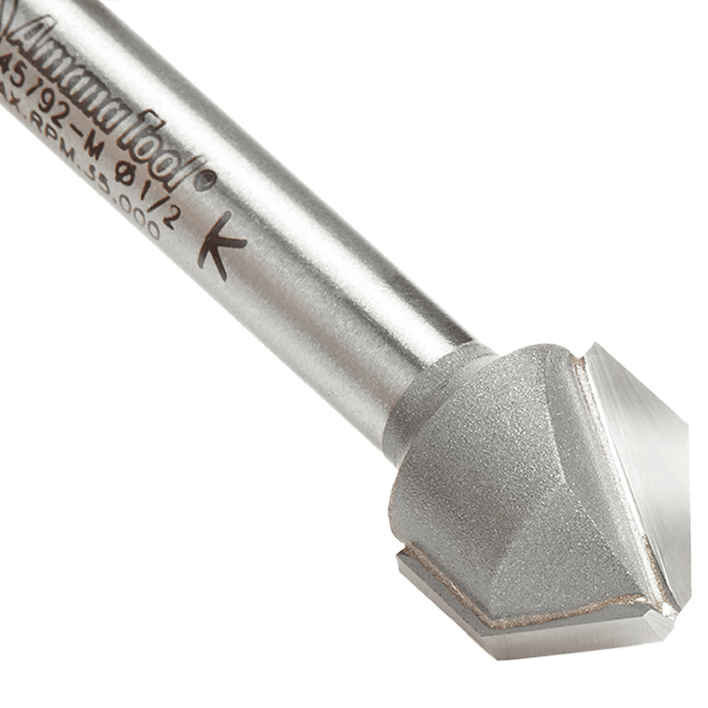 Ideal for shaping ACM with 90&#730; angle V-grooves with flat bottoms for wall panel fabrication